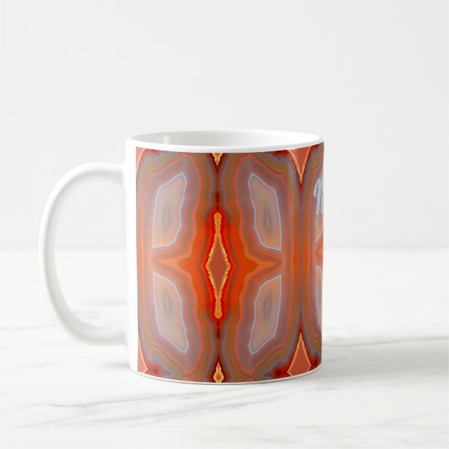 Agat Röd  Kaffemugg (Vänster)