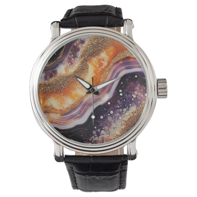 Agate Art Watch Armbandsur (Framsida)
