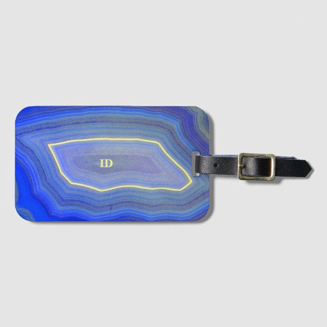 Agate Blue Bagagebricka (Framsida horisontal)