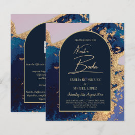Agate Blue Guld Nuestra Boda Spain Bröllop LeahG