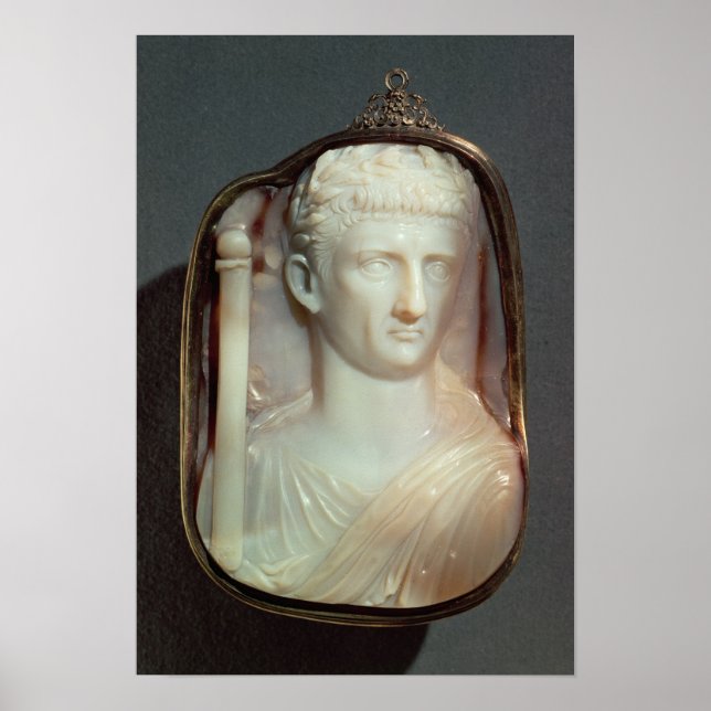 Agate Cameo med porträtt i Claudius Poster (Framsidan)