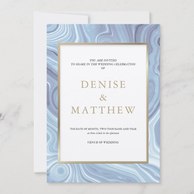 Agate Collection Omphalodes Blå Inbjudan (Framsida)