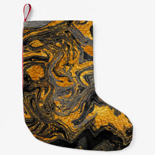 Agate Crystal. Futuristiska Modern Suminagashi. Sw Liten Julstrumpa
