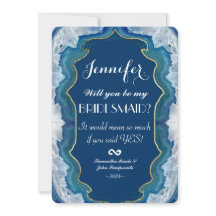 Agate Elegant Söt Blue Teal Geode Mönster