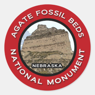 Agate Fossil Beds National Monument Runt Klistermärke