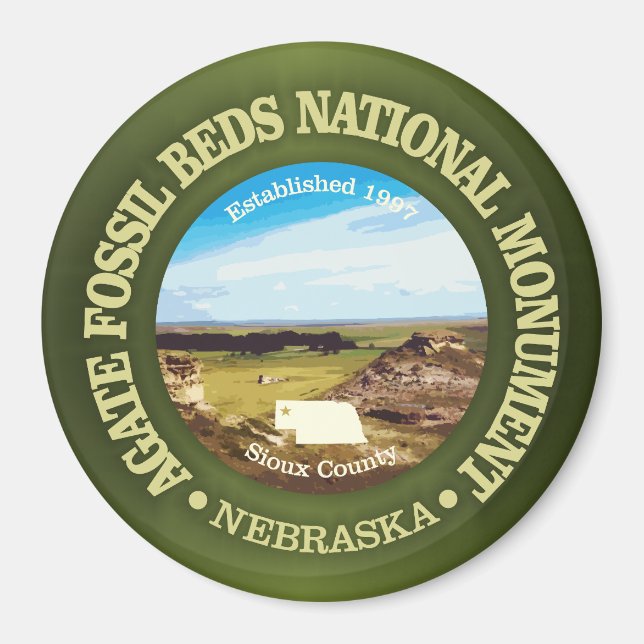 Agate Fossil Beds (NM) Magnet (Framsidan)