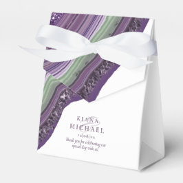 Agate Geode Glitter Bröllop Violet ID647 Presentaskar