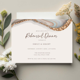 Agate Geode Marble Rehearsal Middag