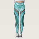 Agate Geode Watercolor Mönster - Blue Grönt Aqua Leggings<br><div class="desc">Snyggt och contemporary med trendig mot geode mönster. Den här vattenfärgsdesignen har halvädelagat, en unik sten med vackra naturplåster som är kända för andlig, skyddande och läkande egendom. Konstruktionen har en färg-palett med blått, akva, turkos, kopparbrons och grått med djuphavets grönt geod på blå grått. Bläddra i vår butik för...</div>
