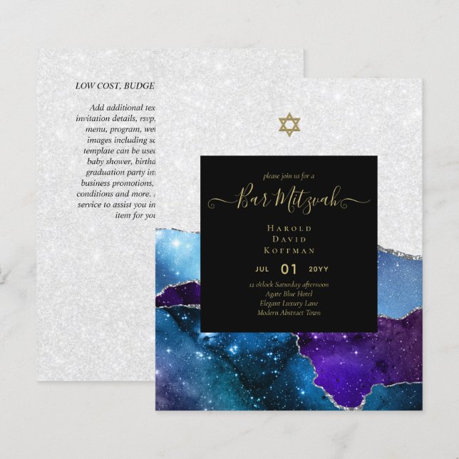 AGATE Guld PUB MITZVAH (Fram/baksida)