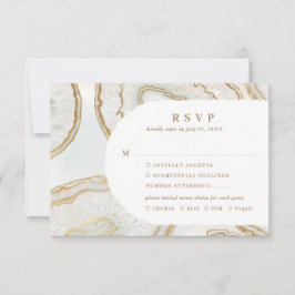 Agate Kvarts Bakgrund RSVP Svarskort OSA Kort