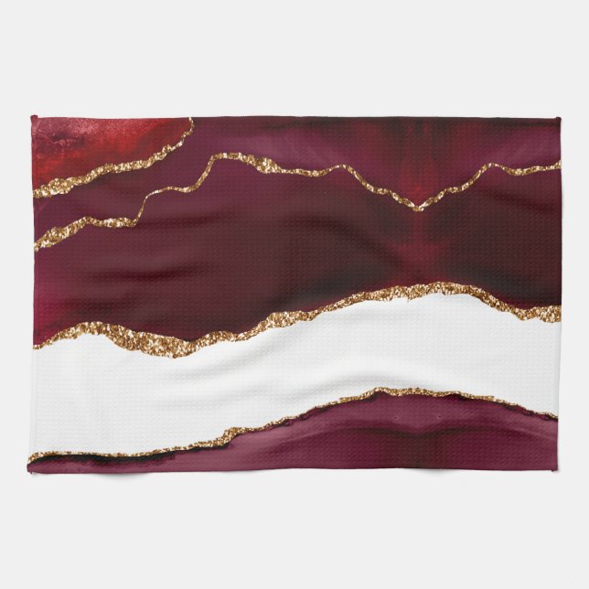 Agate liede vin et or kökshandduk (Horisontell)