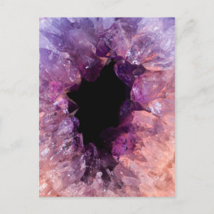 Agate Lila Crystal Vykort