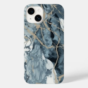 Agate Marble Inspired Luxury Struktur Blue