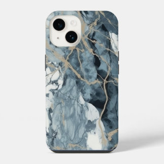 Agate Marble Inspired Luxury Struktur Blue