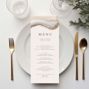 Agate Marble Stone Menu Meny