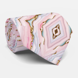 Agate Marble Trendig Blue Rosa Guld Collection Slips
