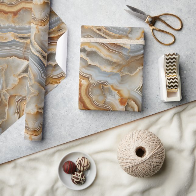 Agate Marcular Struktur Skriv ut Papper utrullning Presentpapper (Hantverk)