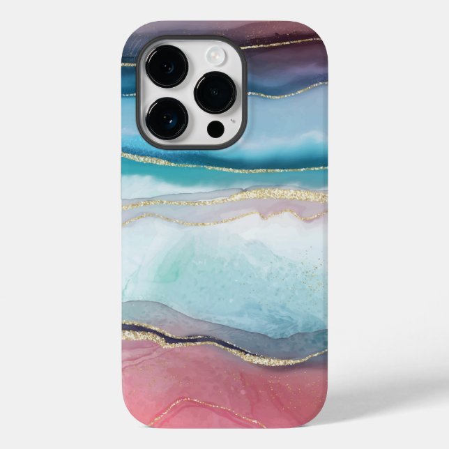 Agate Mönster Fodral-Mate iphone case (Baksida)