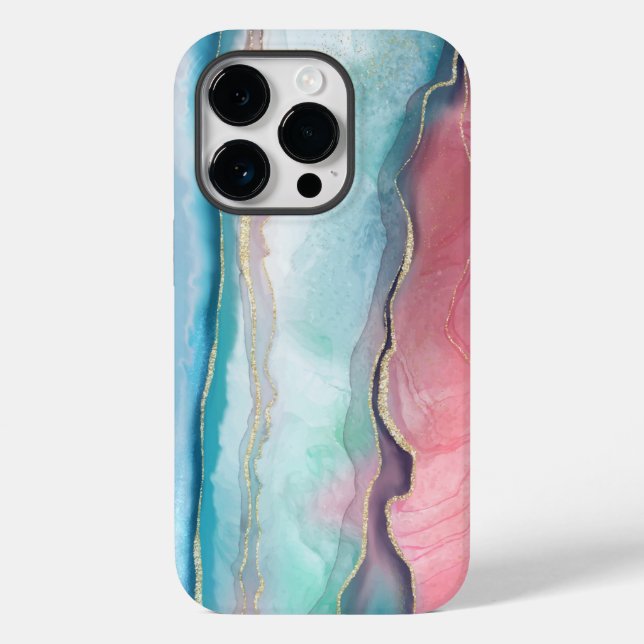 Agate Mönster Fodral-Mate iphone case (Baksida)