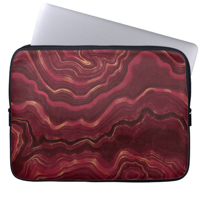 Agate Mönster Laptop Fodral (Framsidan)
