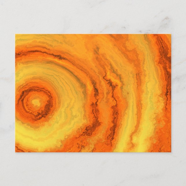AGATE ORANGE & GULD VYKORT (Framsida)