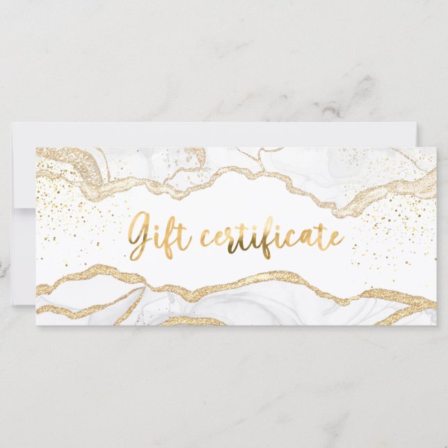 Agate Salon Store Business Gift-certifikat (Framsida)