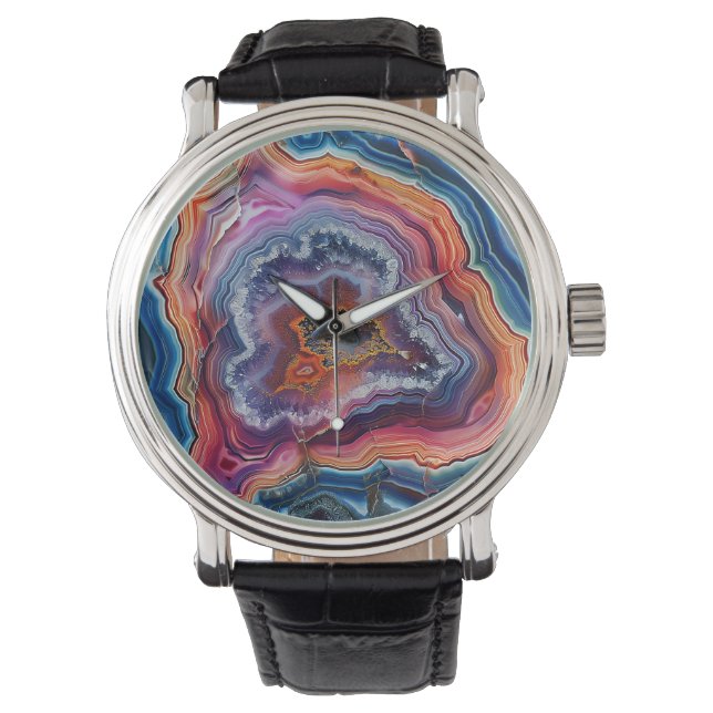 Agate Skiva Ur Armbandsur (Framsida)