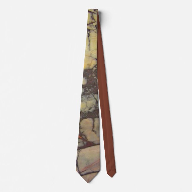 Agate Slab Close-up Photo Gult and Red Marcular Slips (Framsida)