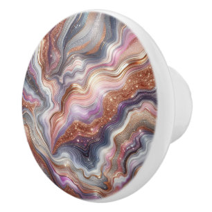 Agate Stil Mönster Knopp