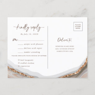 Agate Stone Marble OSA Postcard Vykort