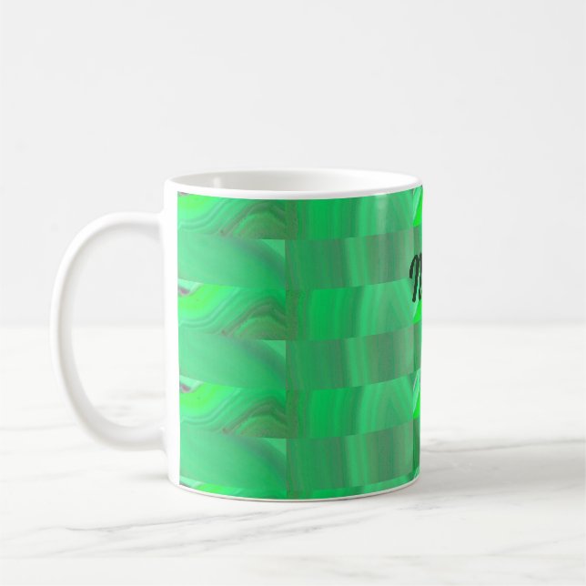 Agatgrön  kaffemugg (Vänster)