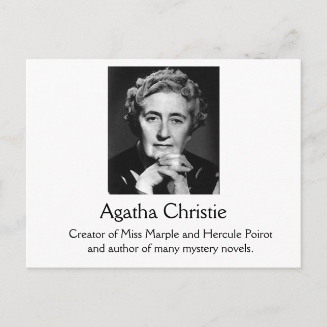 Agatha Christie Postcard Vykort (Framsida)