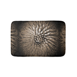 Agave Abstrakt Brown Tan Sepia Plush Bath Mat Badrumsmatta