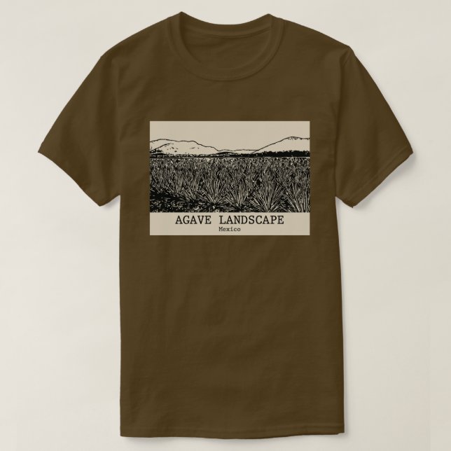 Agave Landscape - Mexiko T-Shirt (Design framsida)
