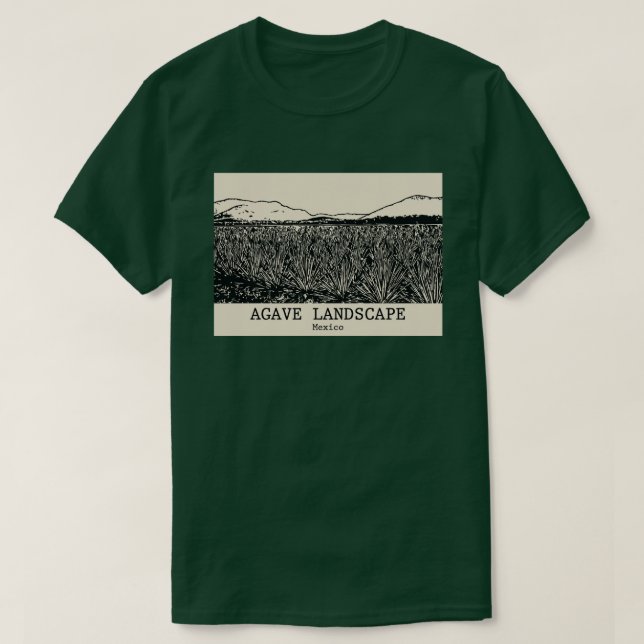 Agave Landscape - Mexiko T-Shirt (Design framsida)