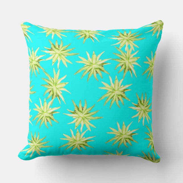 Agave Rosette-Turcouise Dekorativ kudde (Framsida)