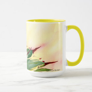 Agavevattenfärgmugg, gult, vid Debra Lee Baldwin Mugg