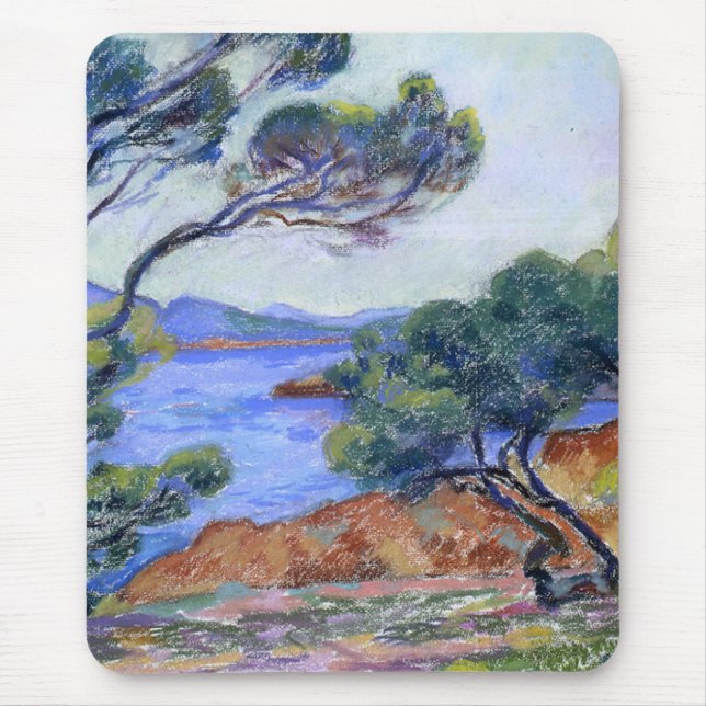Agay, landskapsmålning av Armand Guillaumin Musmatta (Framsidan)