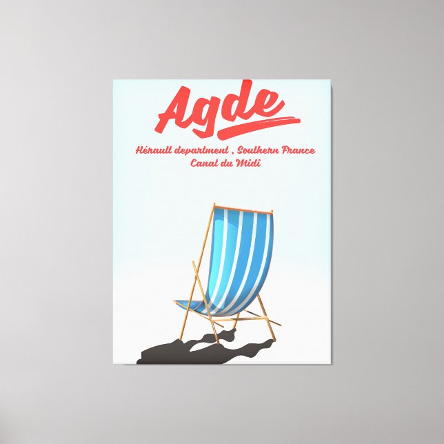 Agde, Hérault-avdelningen i södra Frankrike-resand Canvastryck (Framsida)