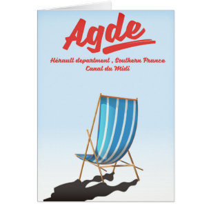 Agde, Hérault-avdelningen i södra Frankrike-resand Hälsningskort