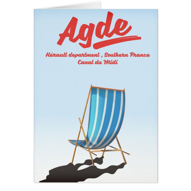 Agde, Hérault-avdelningen i södra Frankrike-resand Hälsningskort (Framsidan)