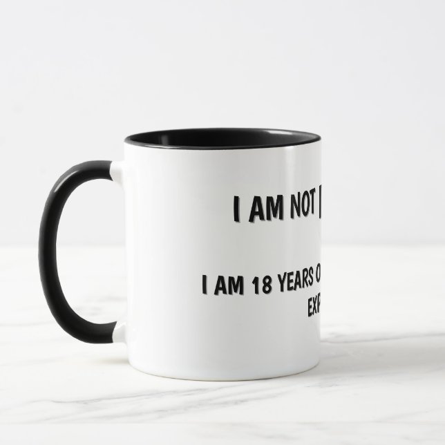 Age and Birthday Humor Mug Mugg (Vänster)