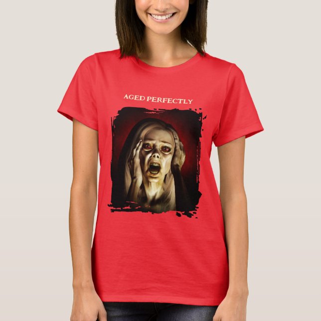 Aged Perfectly. Portrait of a woman T Shirt (Framsida)