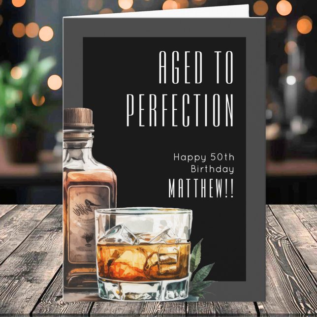 Aged To Perfection Birthday Kort (Aged To Perfection Birthday Card)