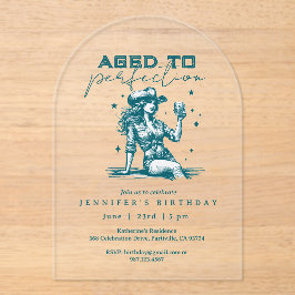 Aged to Perfection Cowgirl Blue Birthday Party