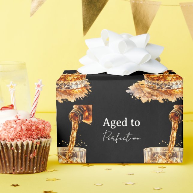 Aged To Perfection Men’s Birthday Party Presentpapper (Födelsedagsfest)