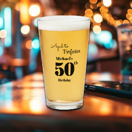 Aged to Perfection Men's 50th Birthday Glaskopp