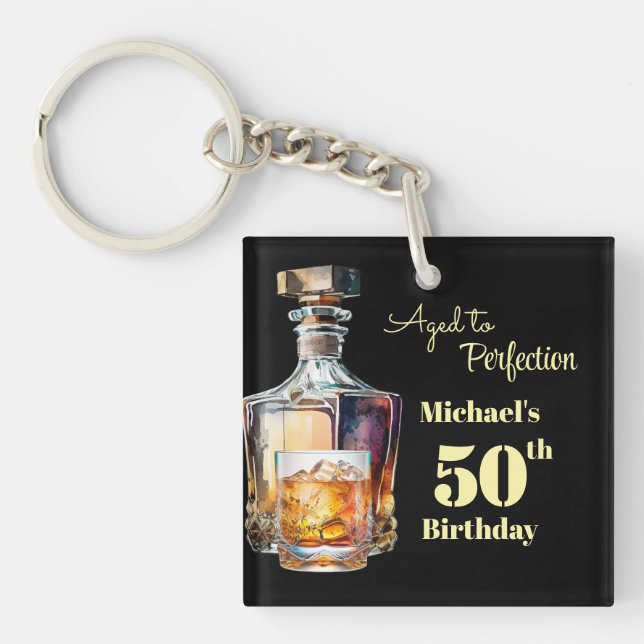 Aged to Perfection Men's 50th Whiskey Birthday  (Framsidan)