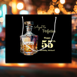 Aged to Perfection Men's 55th Whiskey Birthday 